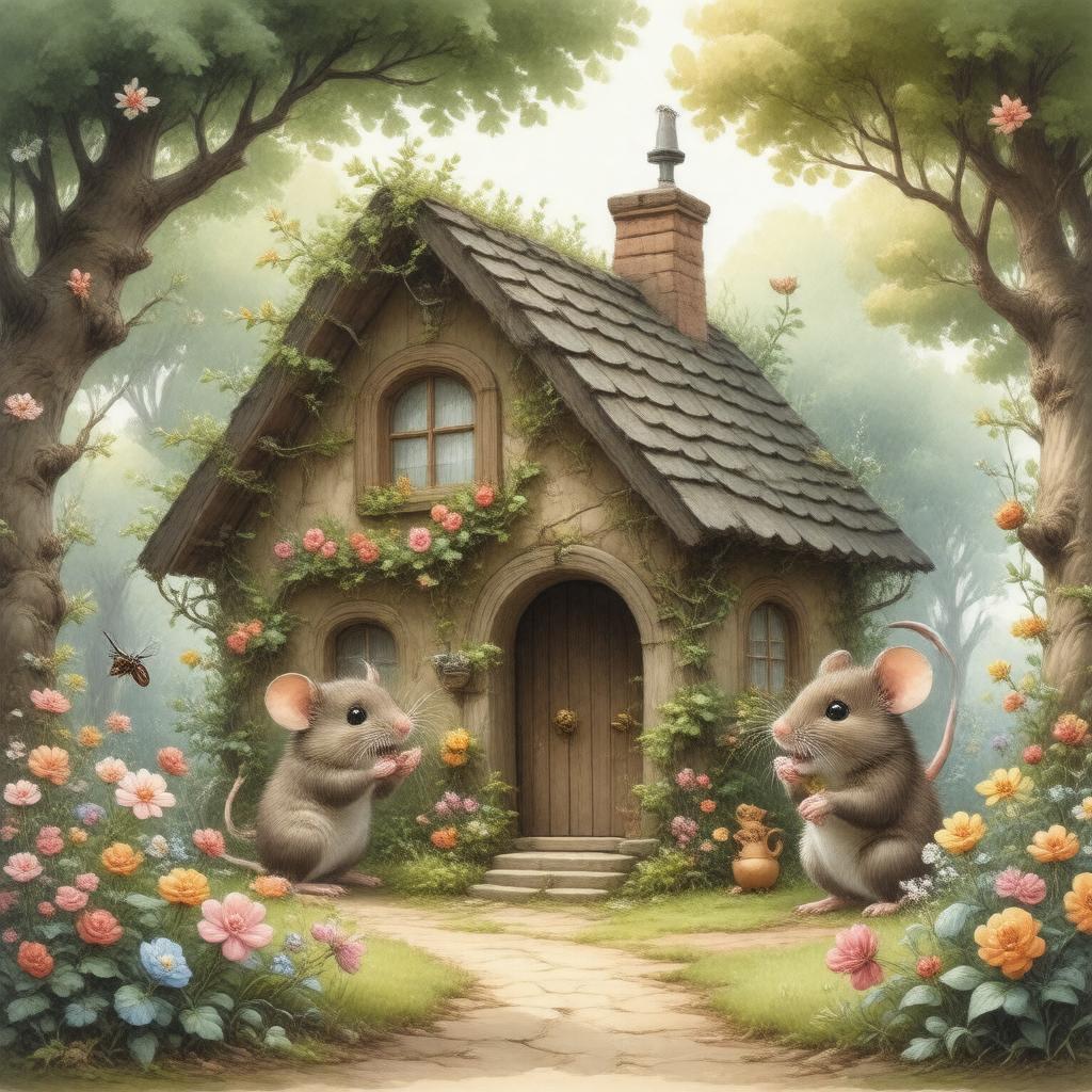 AI-created image of The Tale of Mrs. Tittlemouse