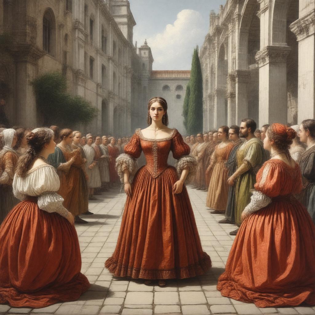 AI-created image of The Taming of the Shrew