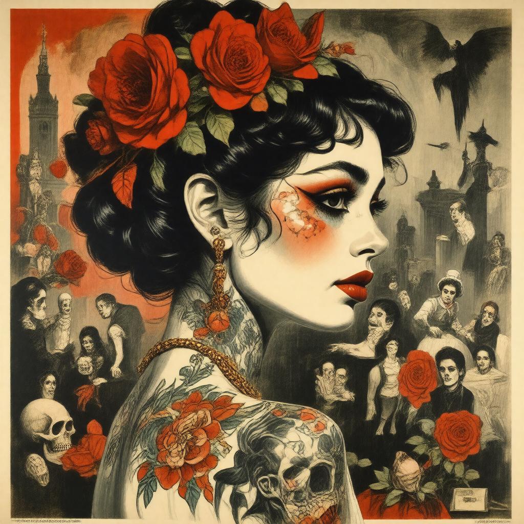 AI-created image of The Tattooed Bride