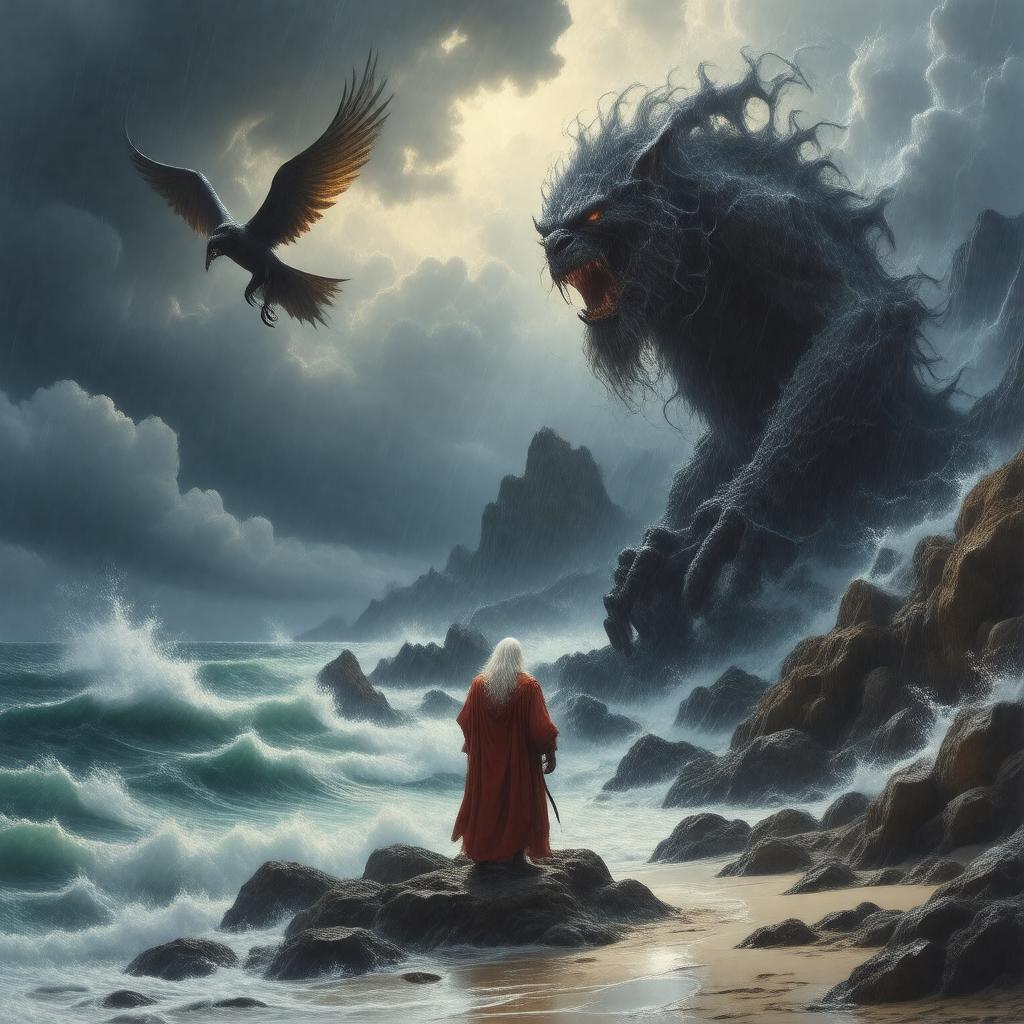 AI-created image of The Tempest
