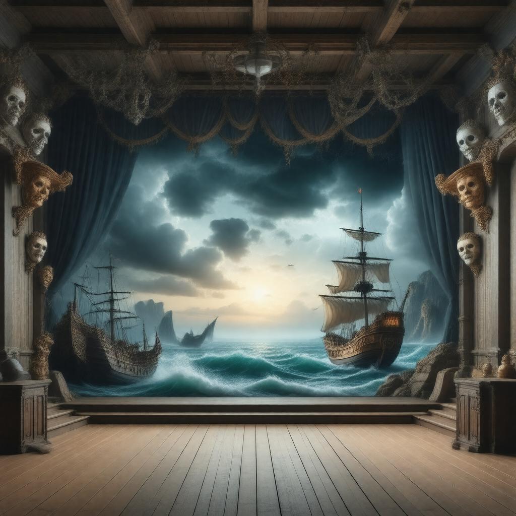 AI-created image of The Tempest (stage)