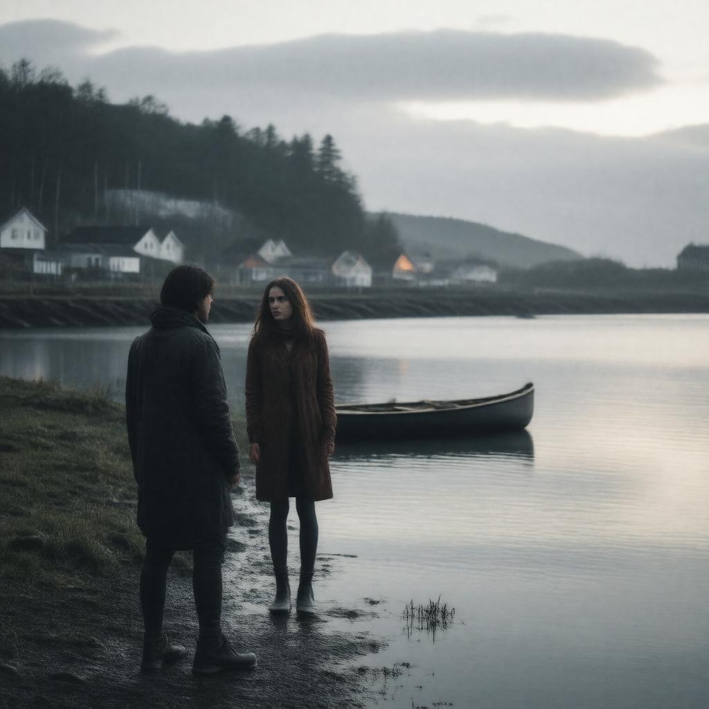 AI-created image of The Thief, His Wife and the Canoe