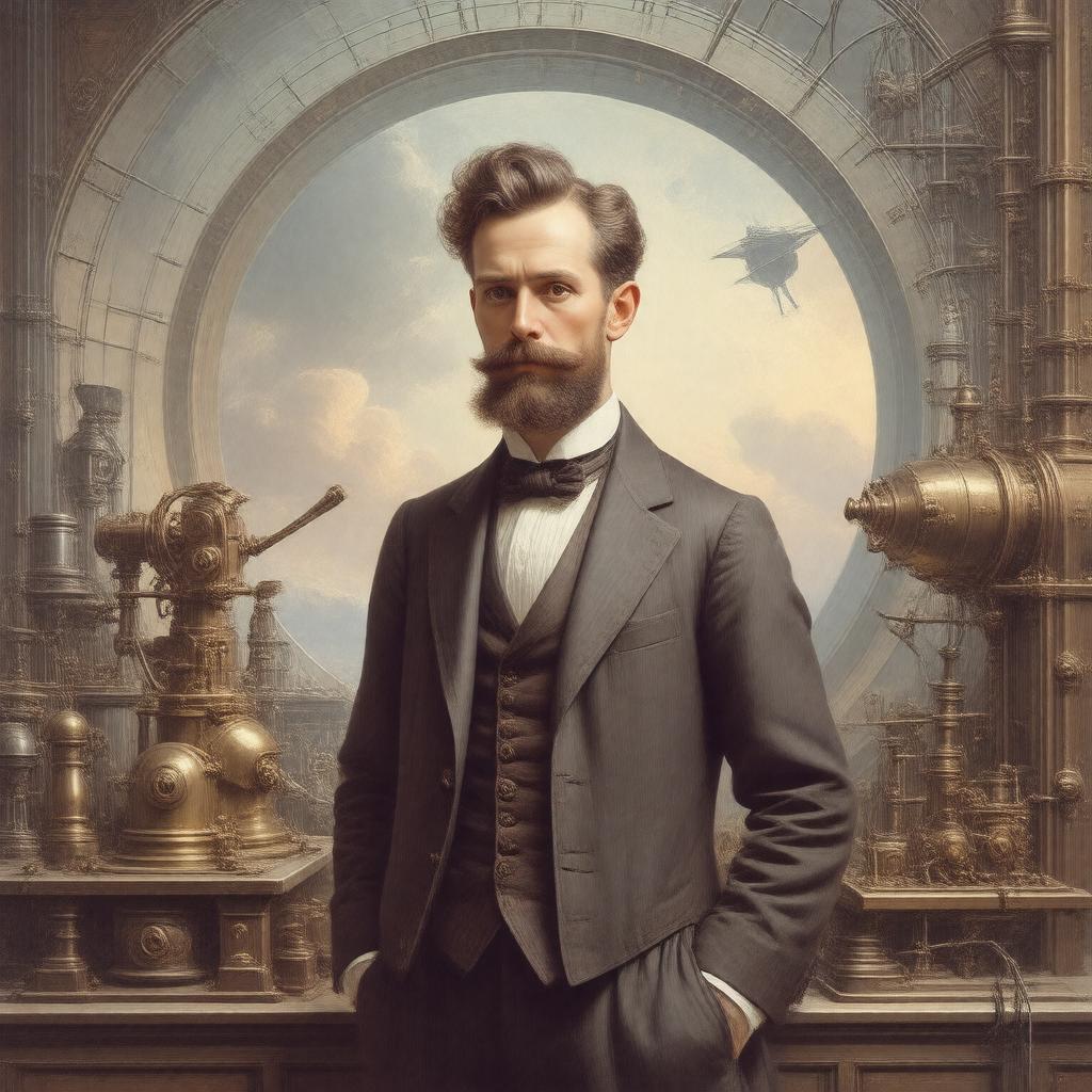 AI-created image of The Time Traveller