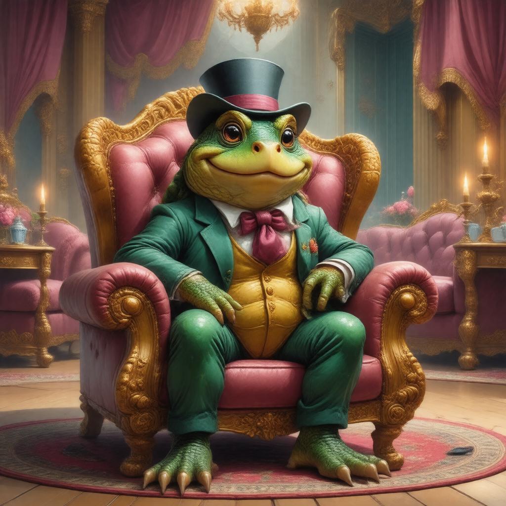 Click to view larger image AI-created image of The Toad in The Wind in the Willows (1995)