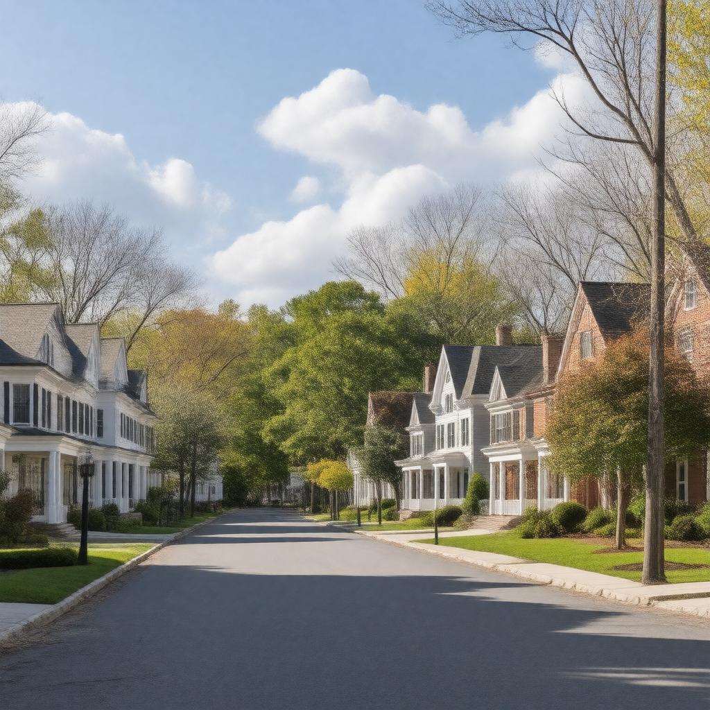 AI-created image of The Town of Homes