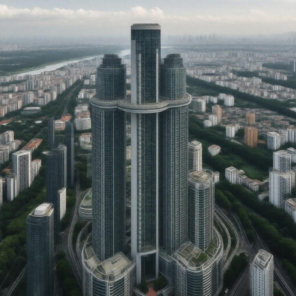AI-created image of The Troika, Kuala Lumpur