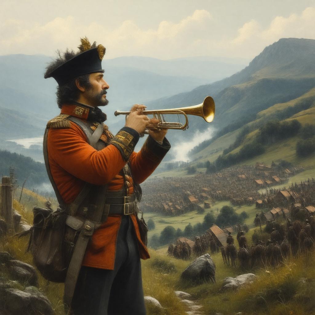 AI-created image of The Trumpet-Major