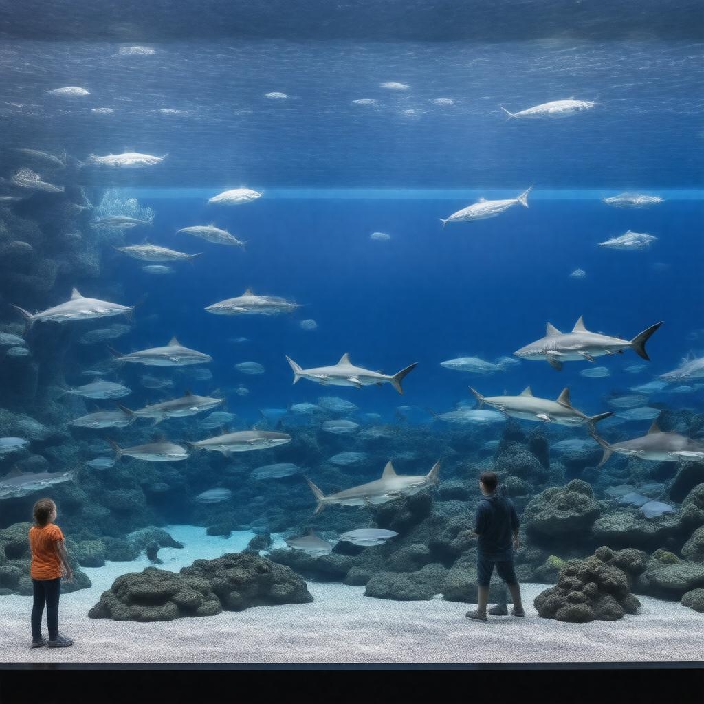 Click to view larger image AI-created image of The Trust Family Foundation Shark and Ray Touch Tank
