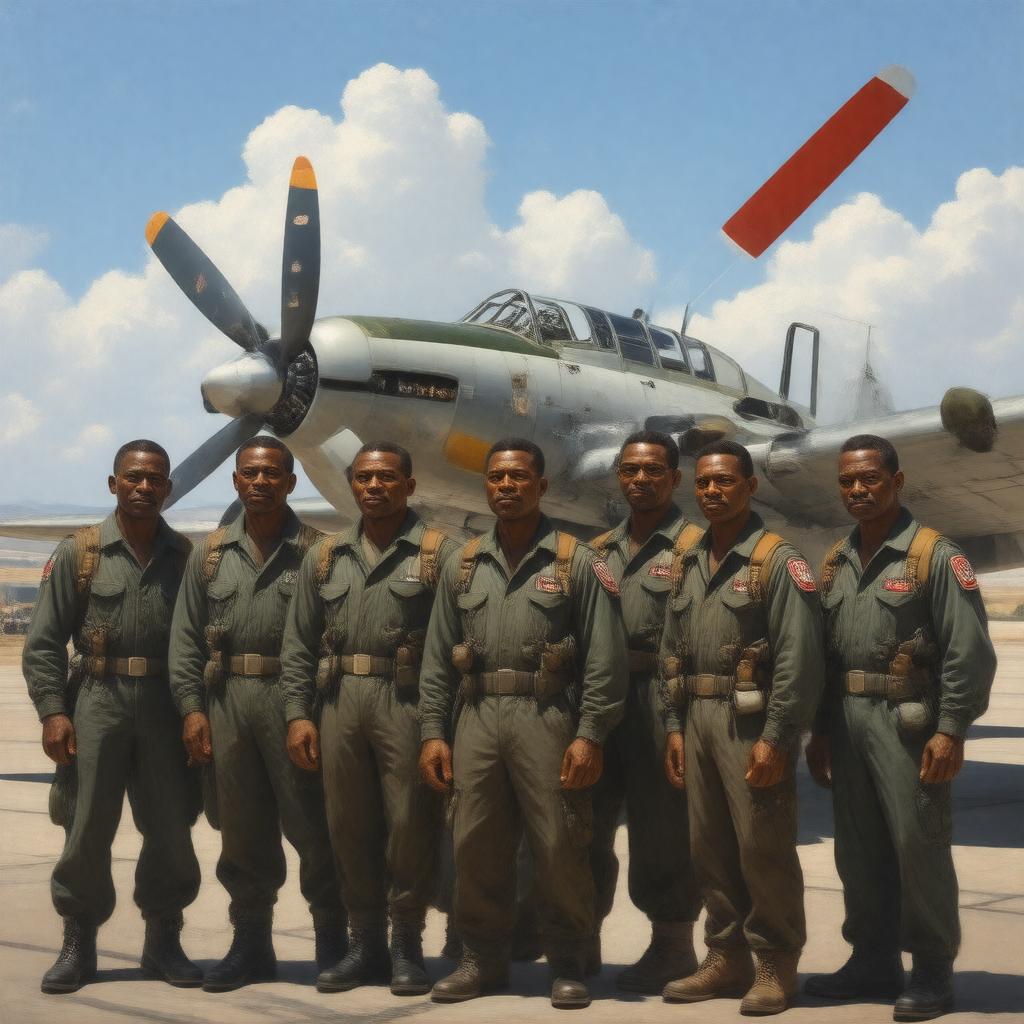 AI-created image of The Tuskegee Airmen