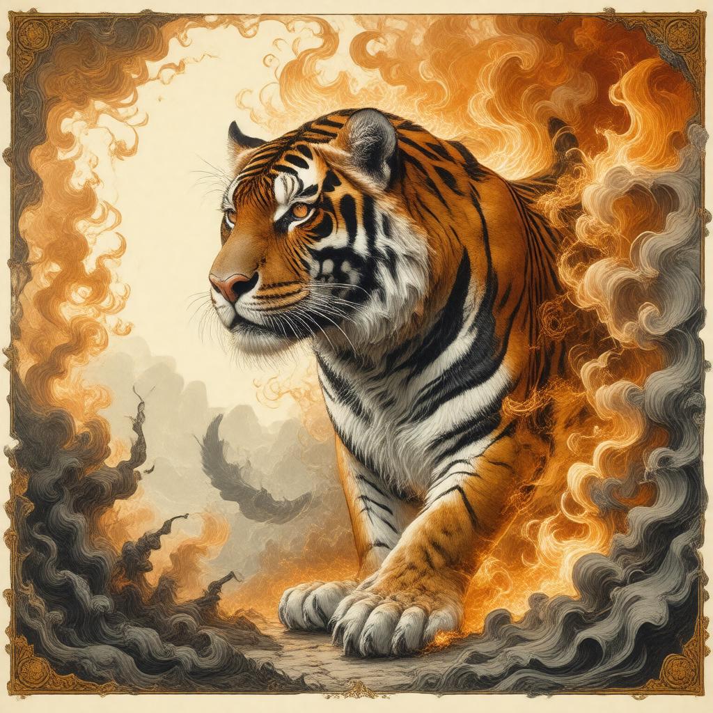 AI-created image of The Tyger