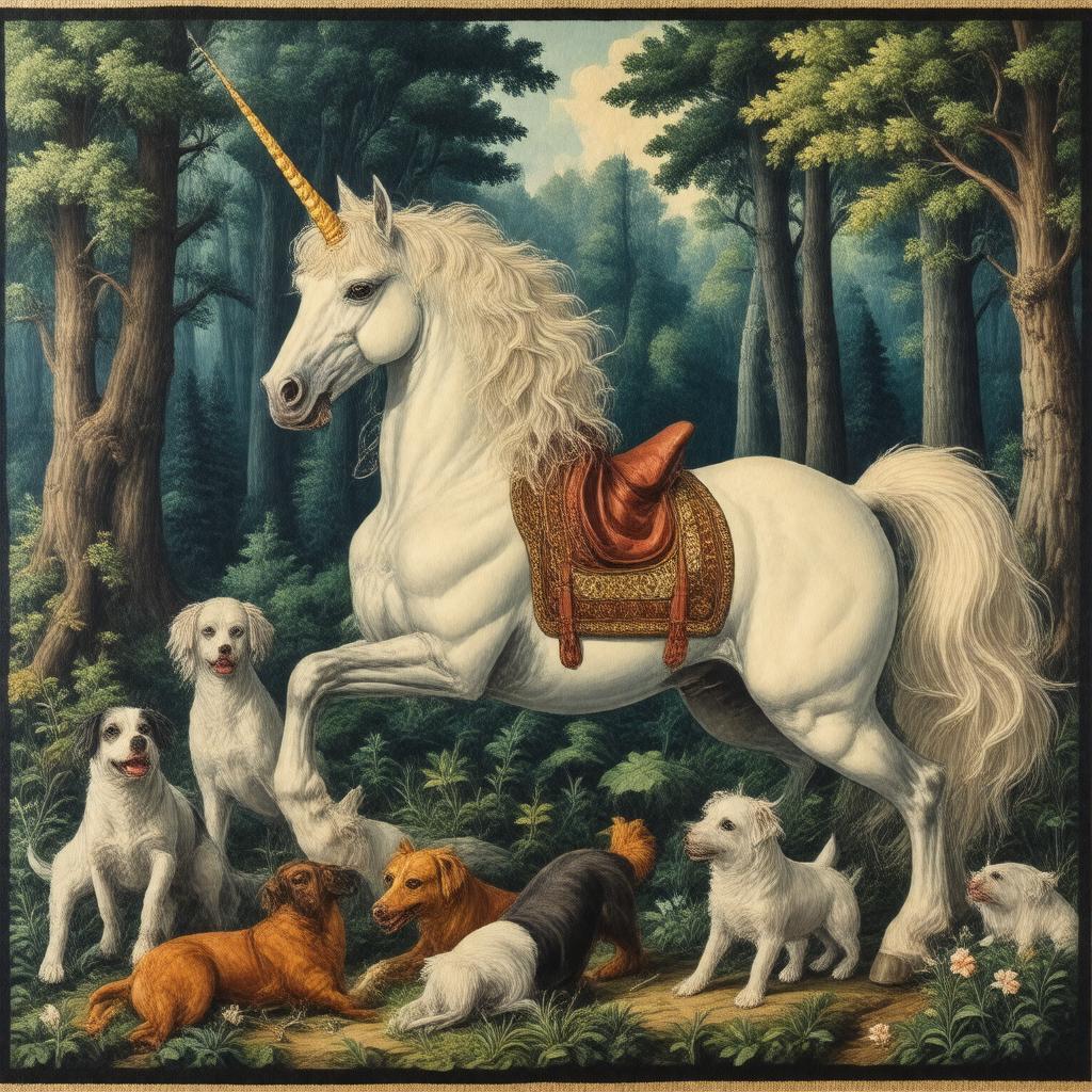 AI-created image of The Unicorn Tapestries