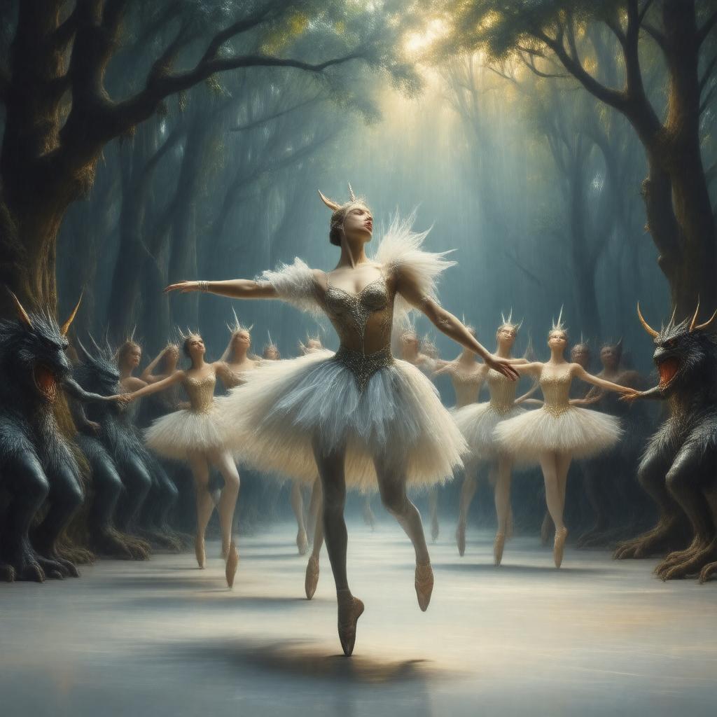 AI-created image of The Unicorn (ballet)