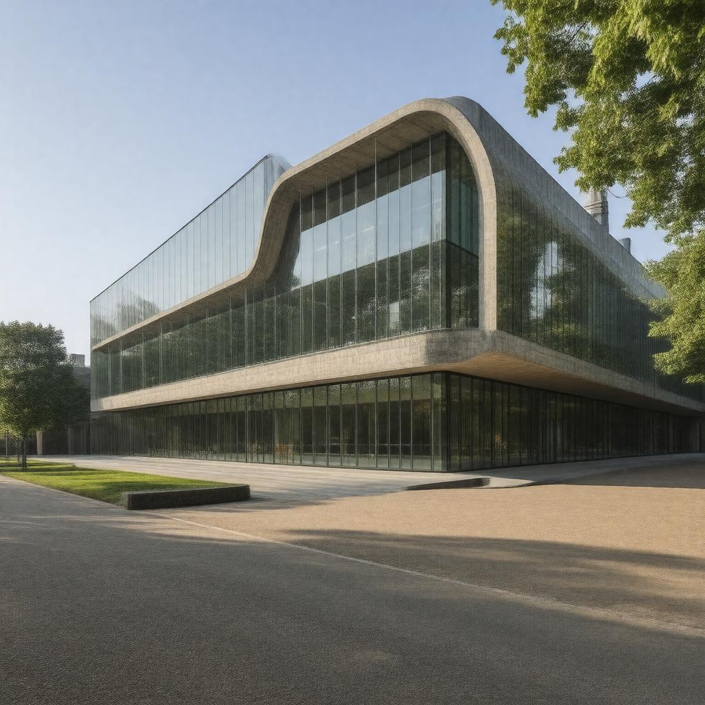 AI-created image of The University of Cambridge Faculty of Law building