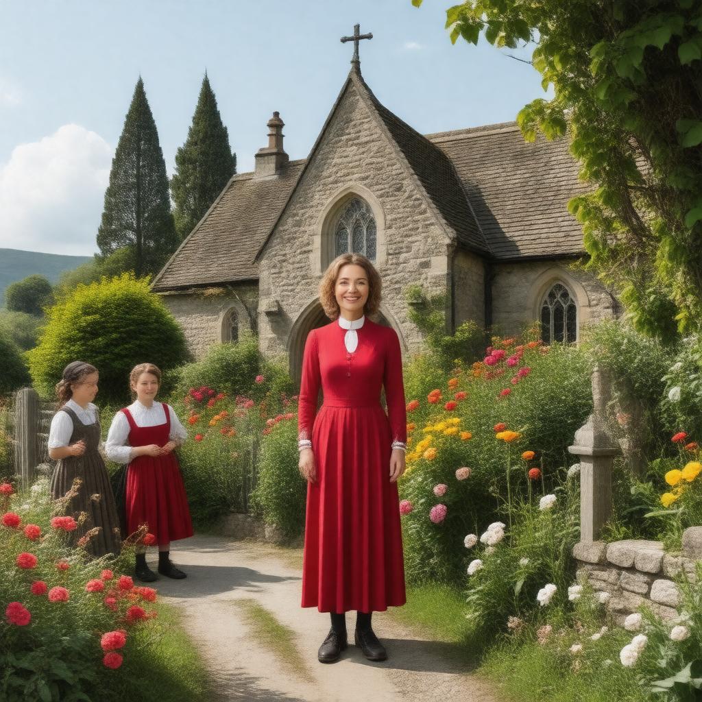 AI-created image of The Vicar of Dibley