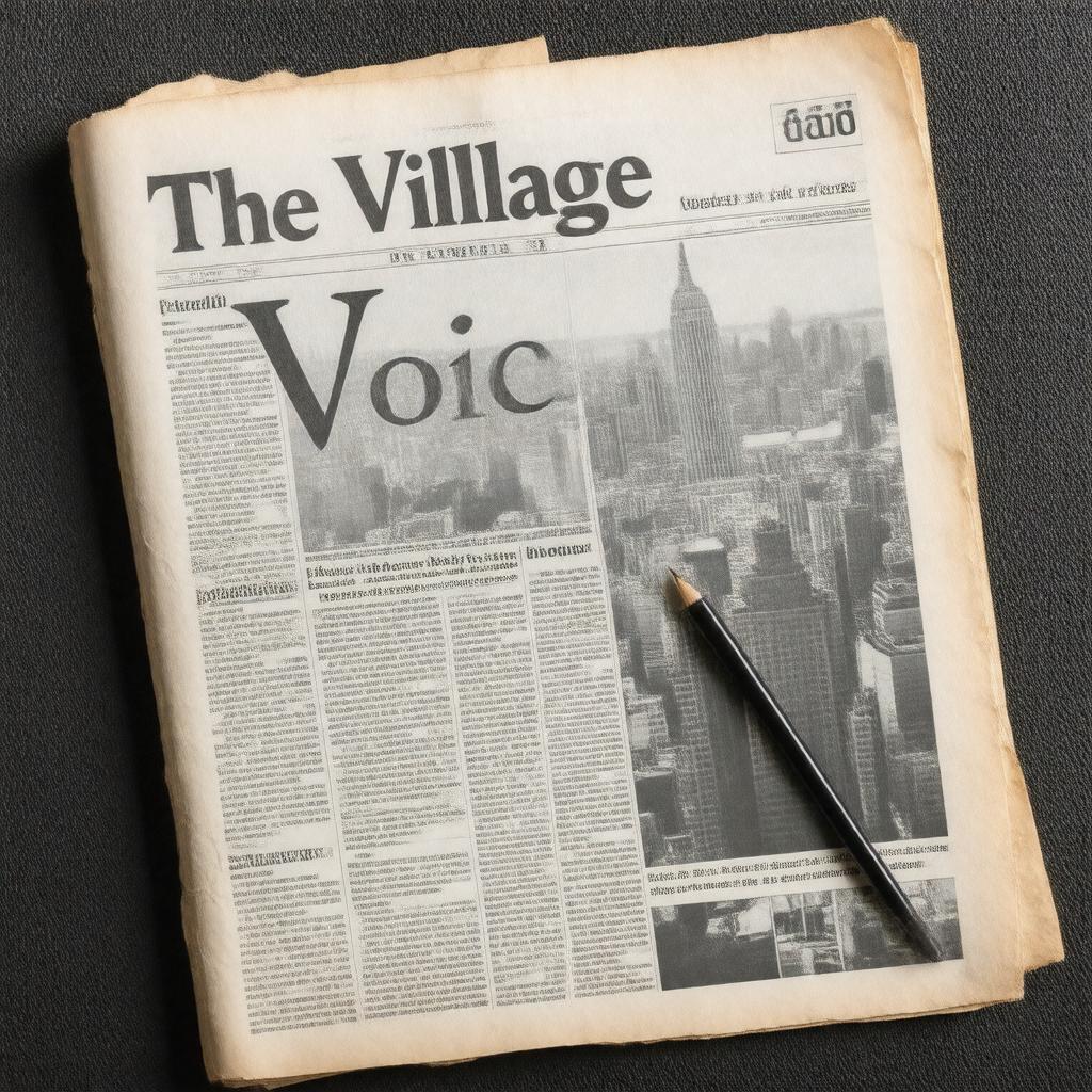 AI-created image of The Village Voice