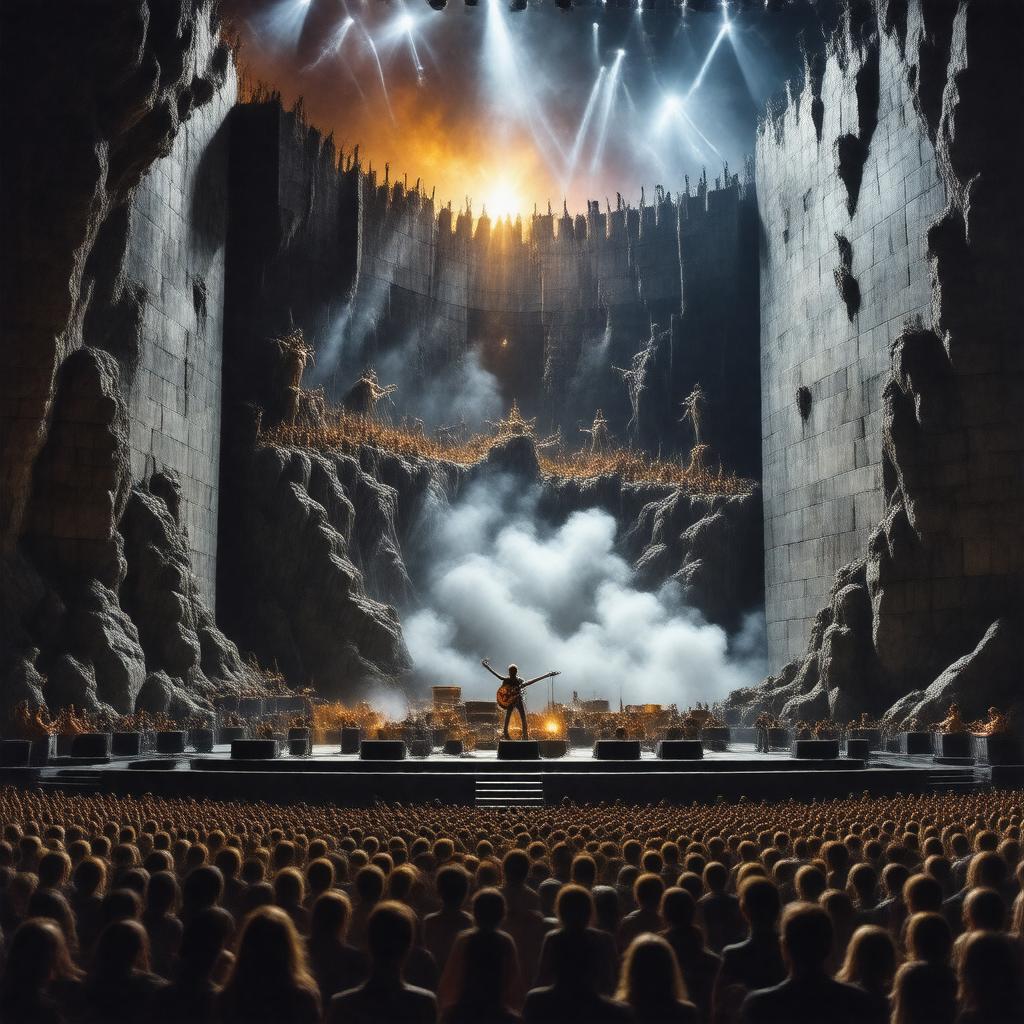 AI-created image of The Wall Live 1980–81