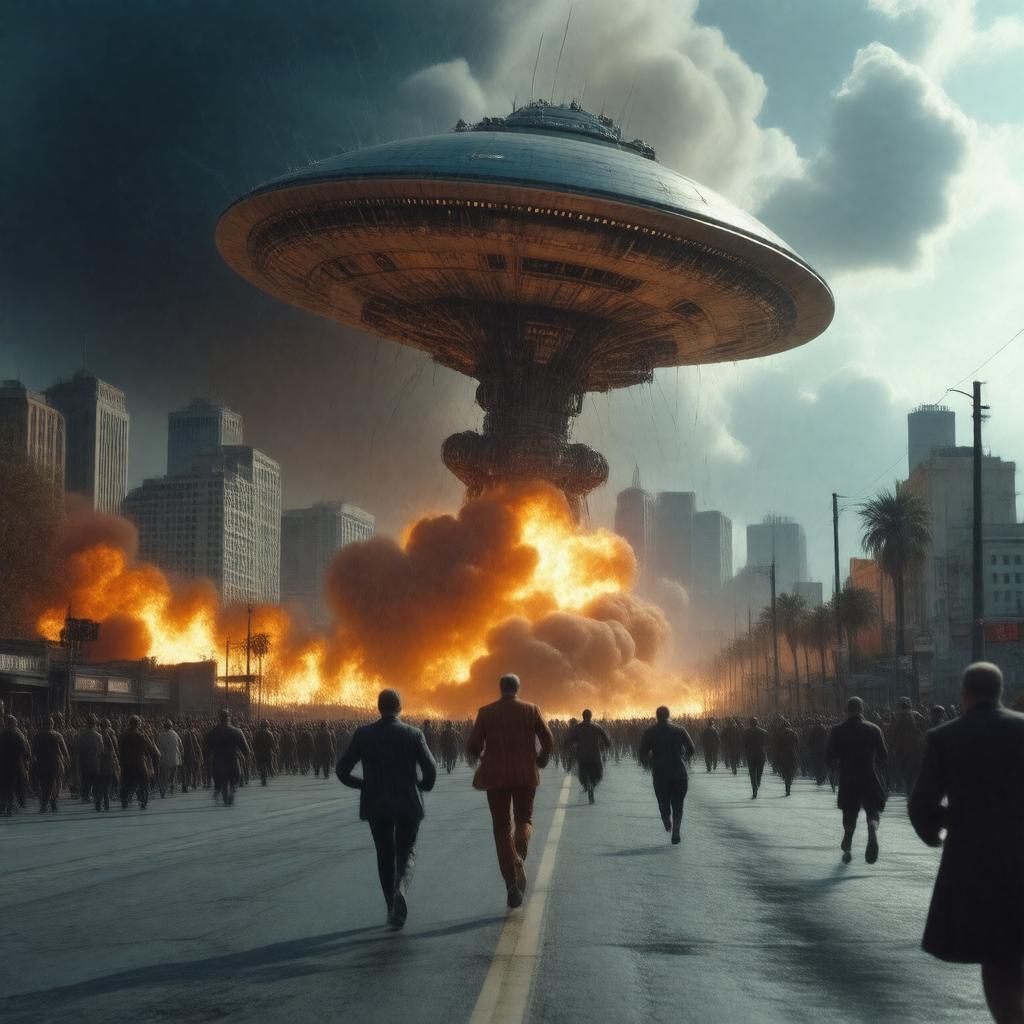 AI-created image of The War of the Worlds (1953 film)