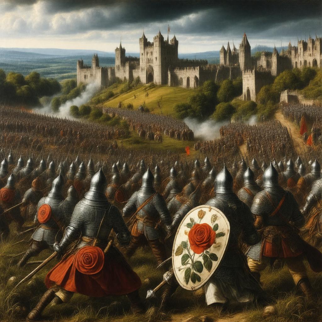 AI-created image of The Wars of the Roses