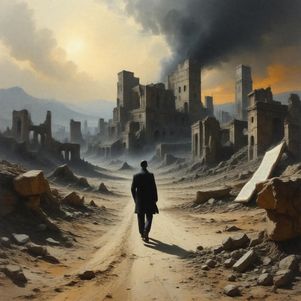 AI-created image of The Waste Land