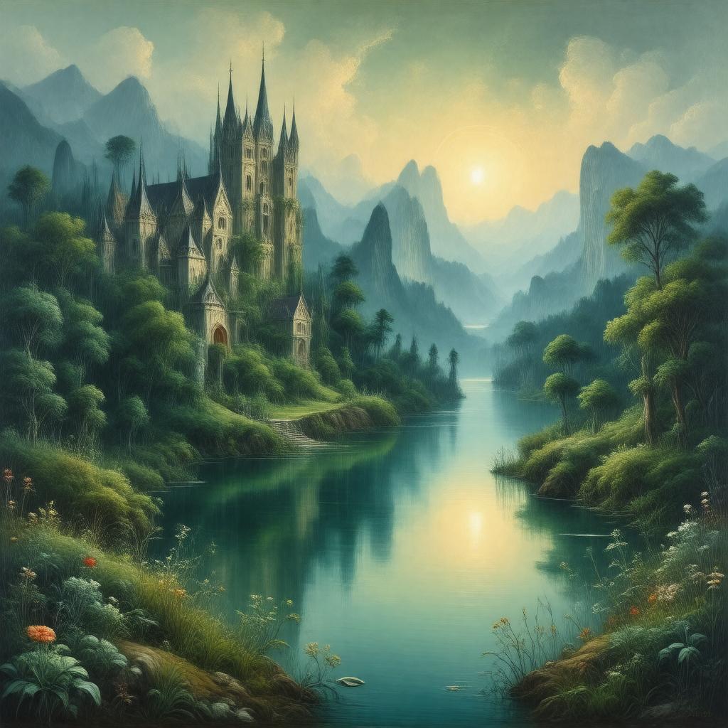 AI-created image of The Water of the Wondrous Isles