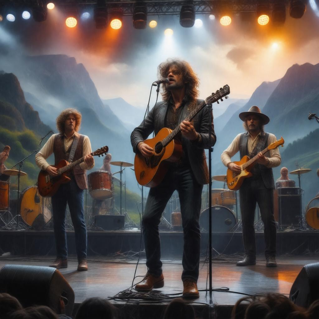 AI-created image of The Waterboys