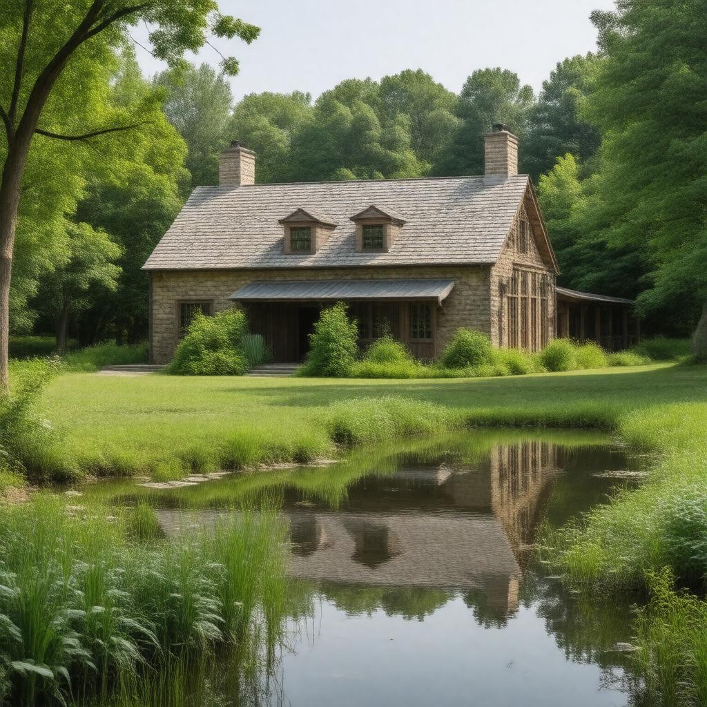 AI-created image of The Watermill Center