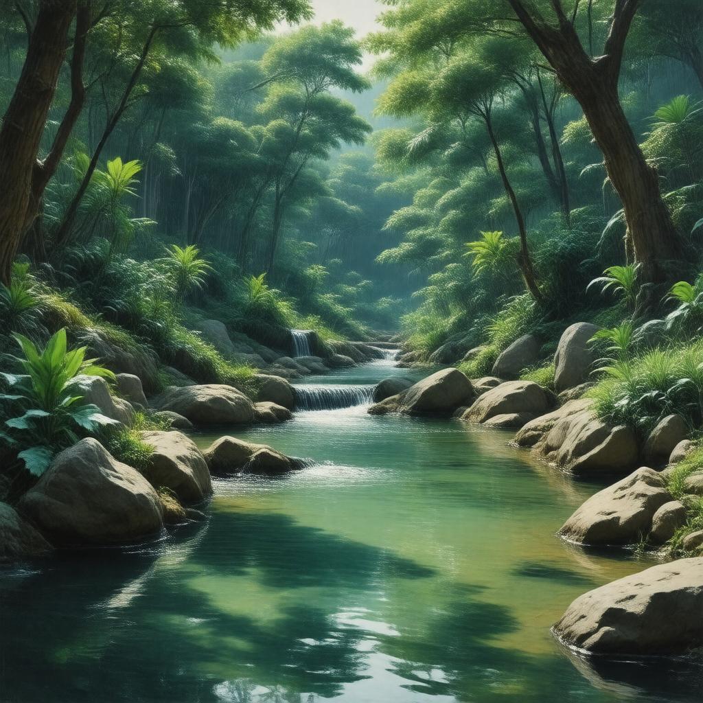 AI-created image of The Wellsprings of Life