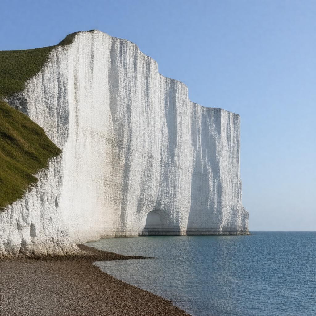 AI-created image of The White Cliffs of Dover