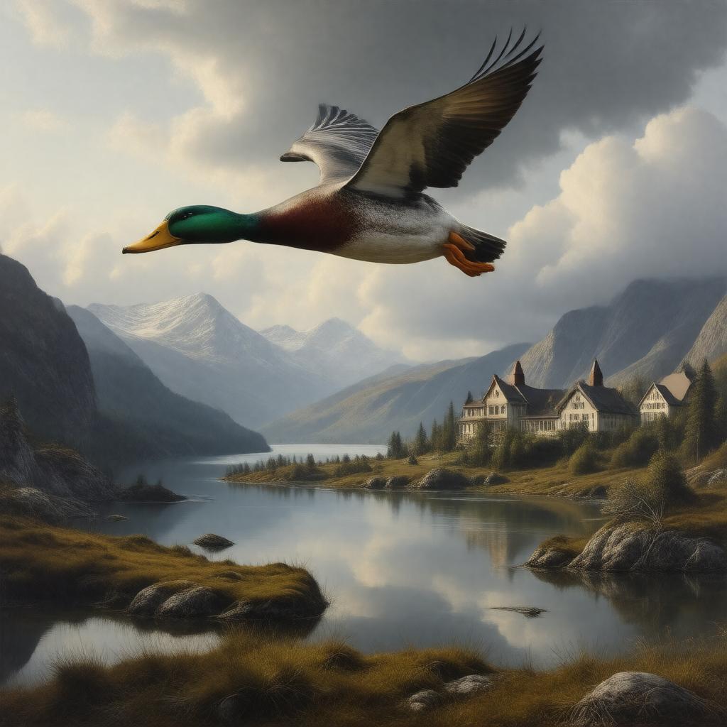 AI-created image of The Wild Duck