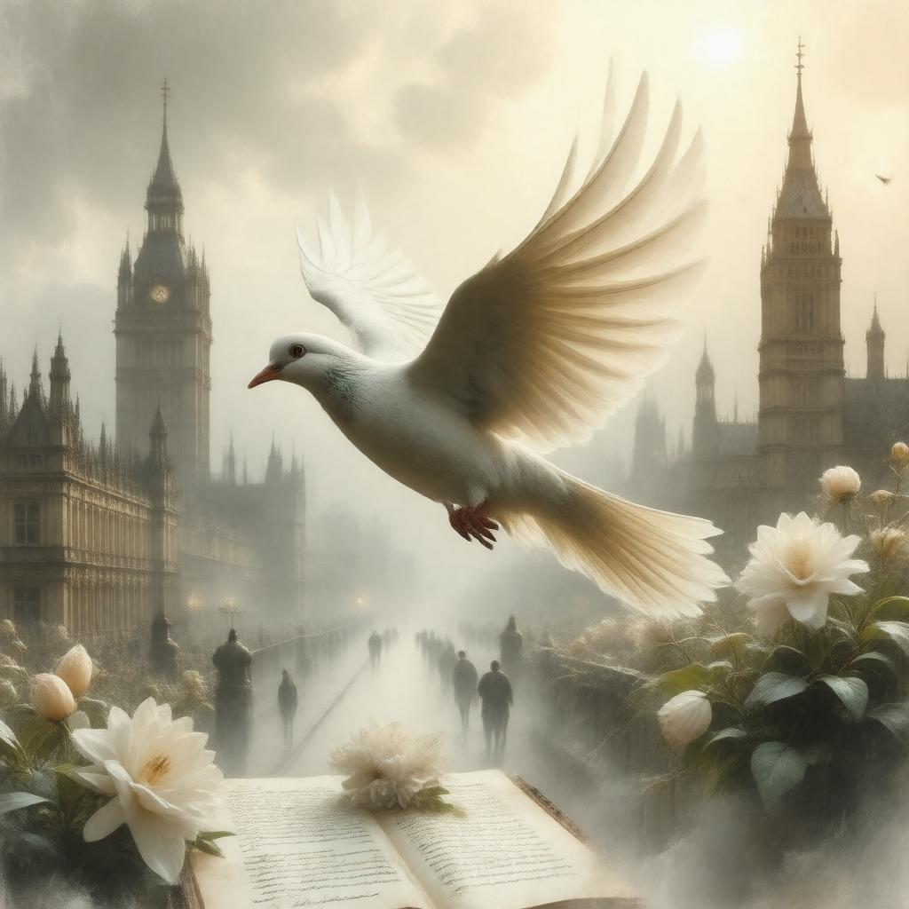 Click to view larger image AI-created image of The Wings of the Dove