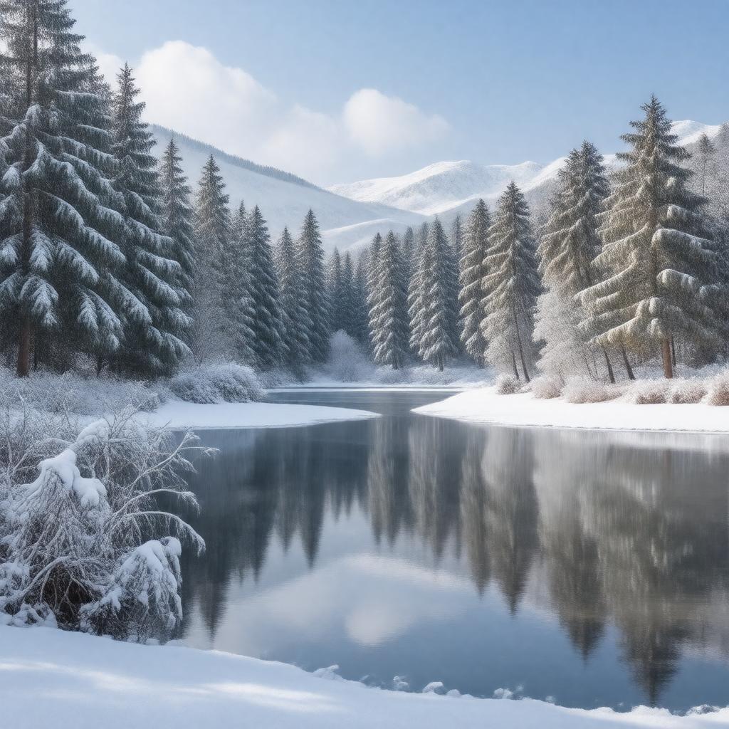 AI-created image of The Winter Paradise