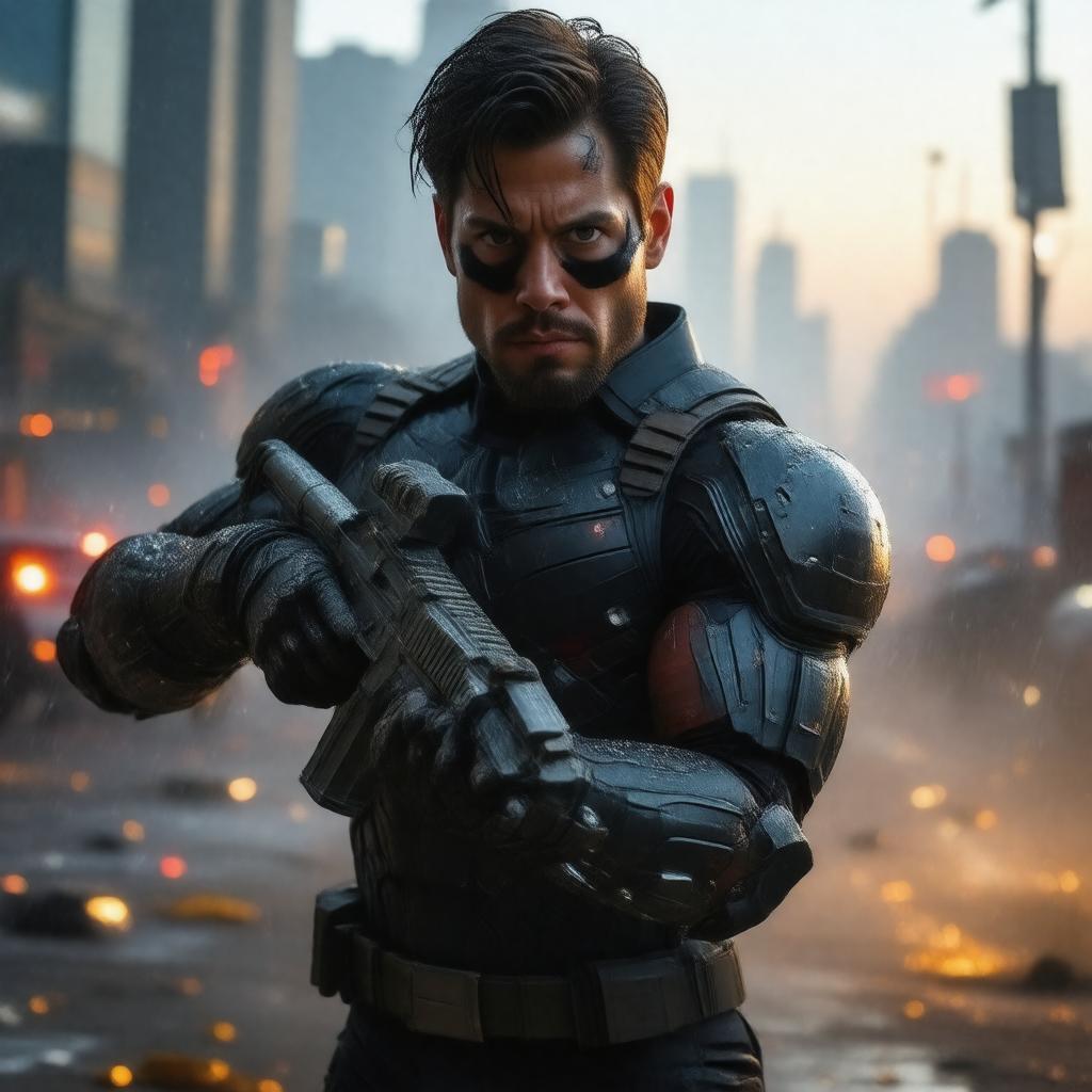 AI-created image of The Winter Soldier
