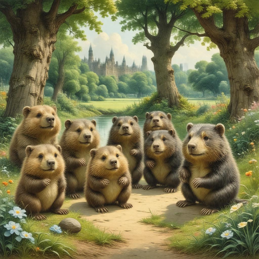 AI-created image of The Wombles (book, 1968)