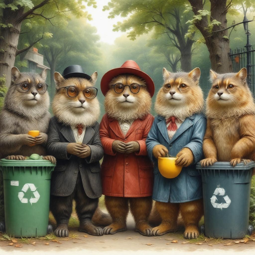 AI-created image of The Wombles