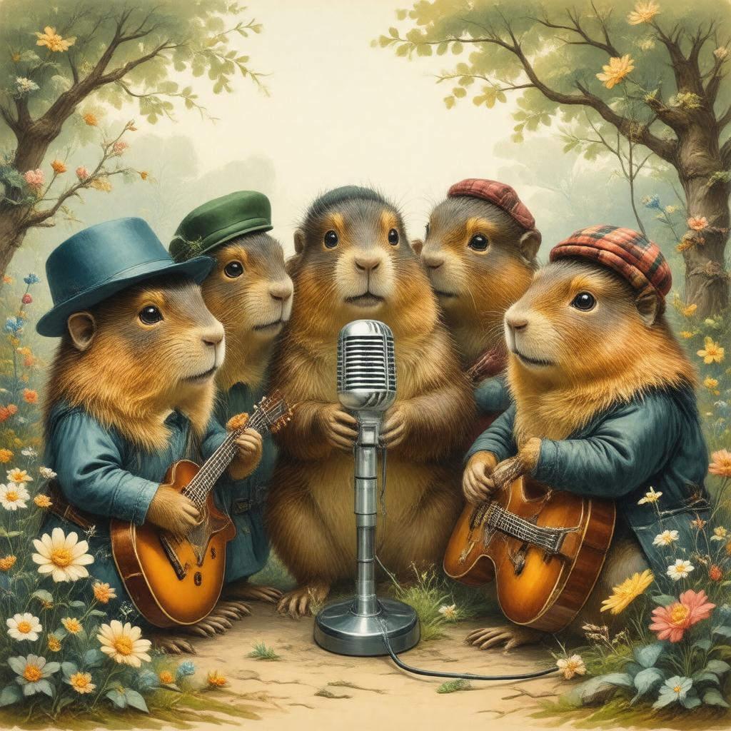 AI-created image of The Wombling Song