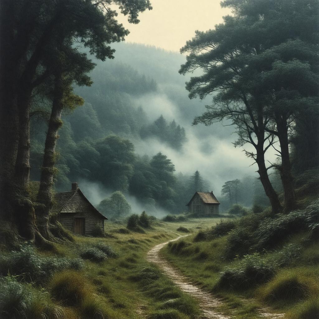 AI-created image of The Woodlanders