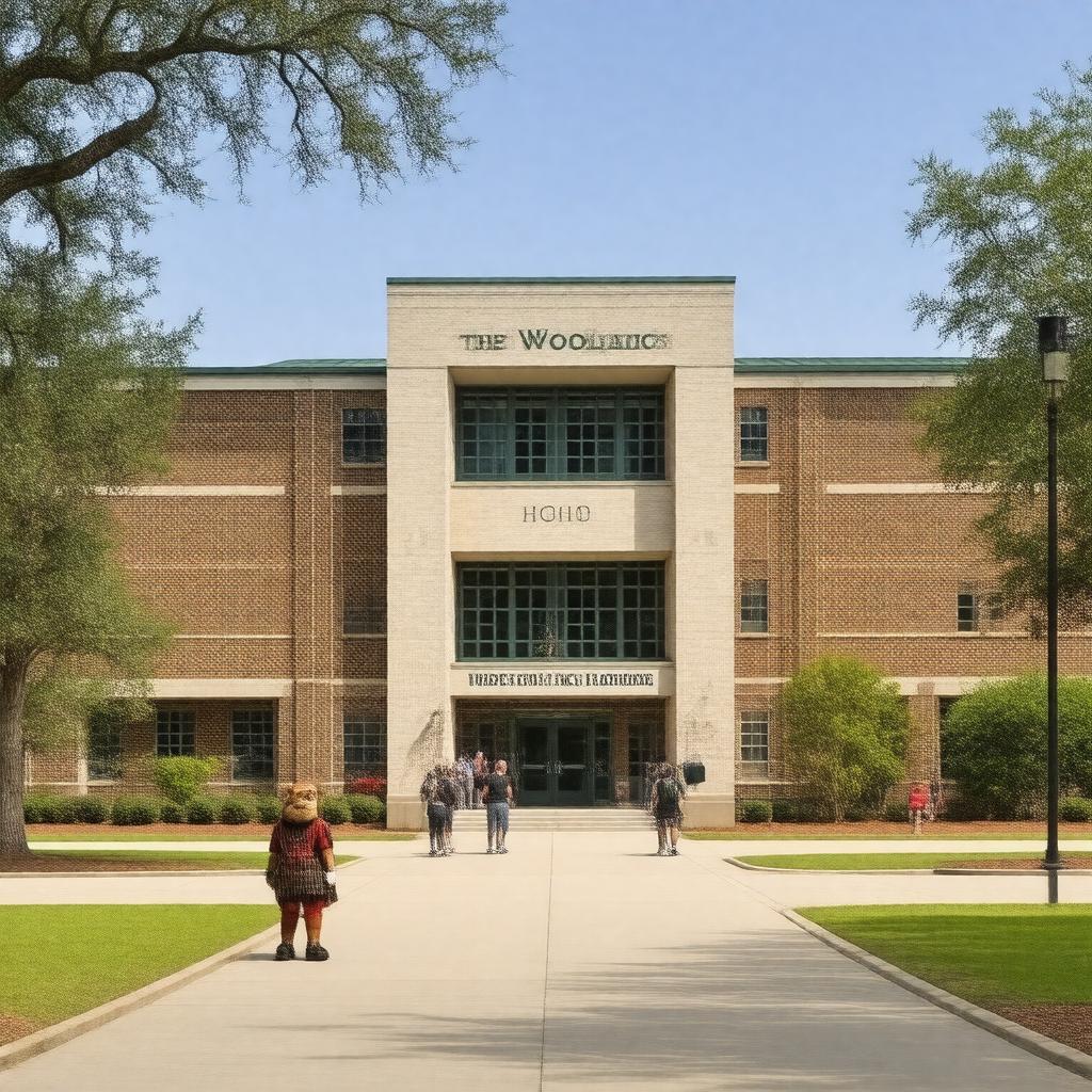 AI-created image of The Woodlands High School