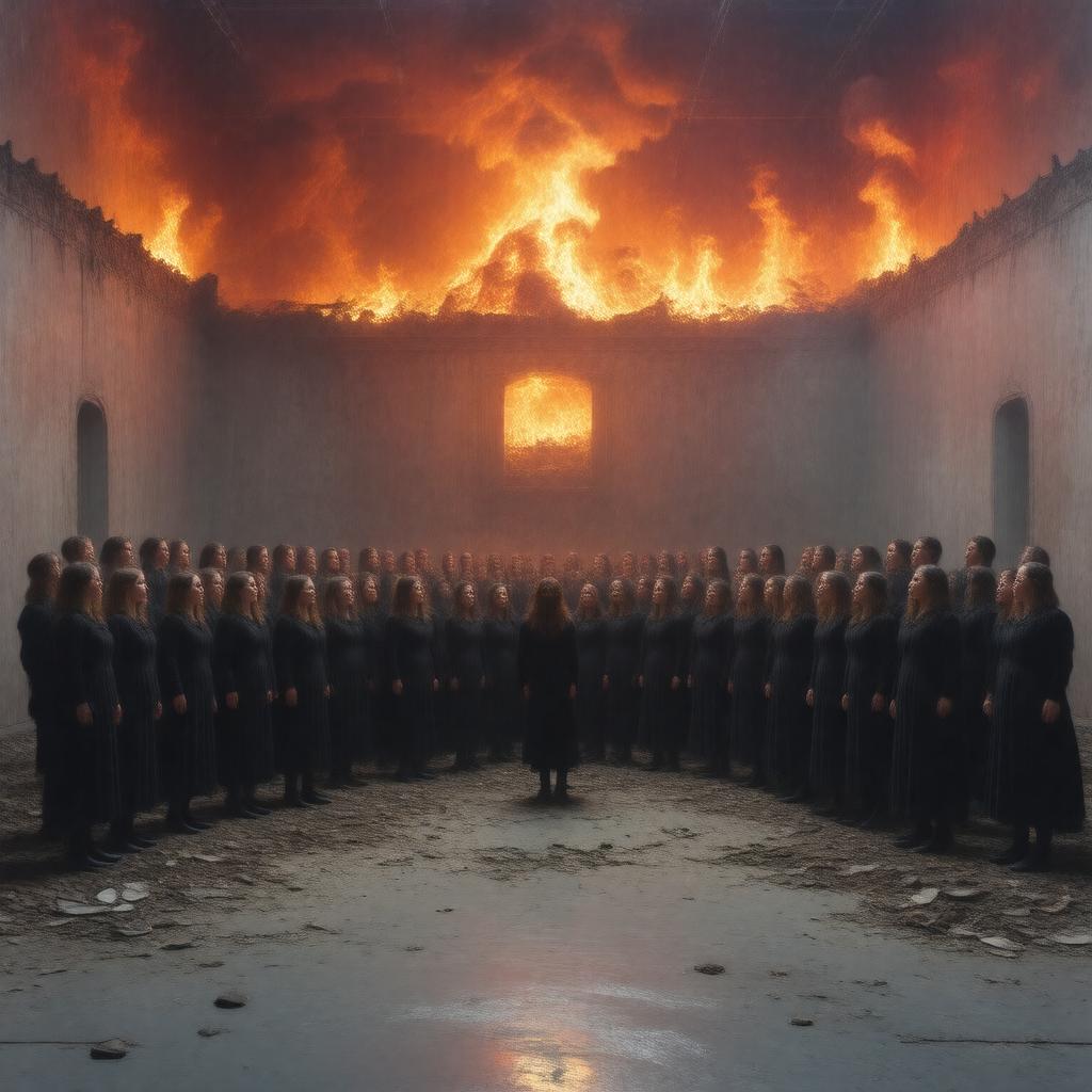 AI-created image of The Woolworths Choir of 1979