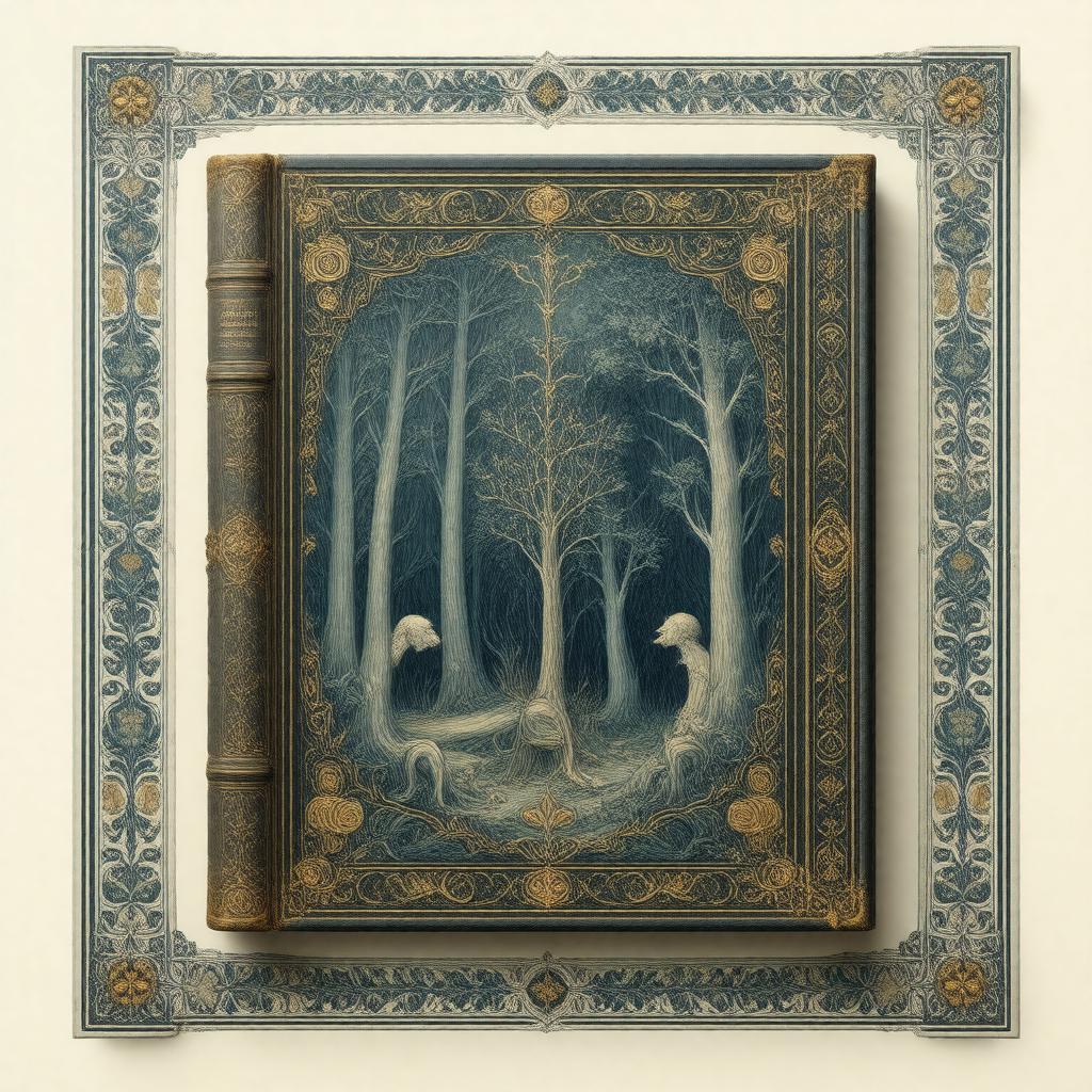 Click to view larger image AI-created image of The Works of Geoffrey Chaucer (book design)