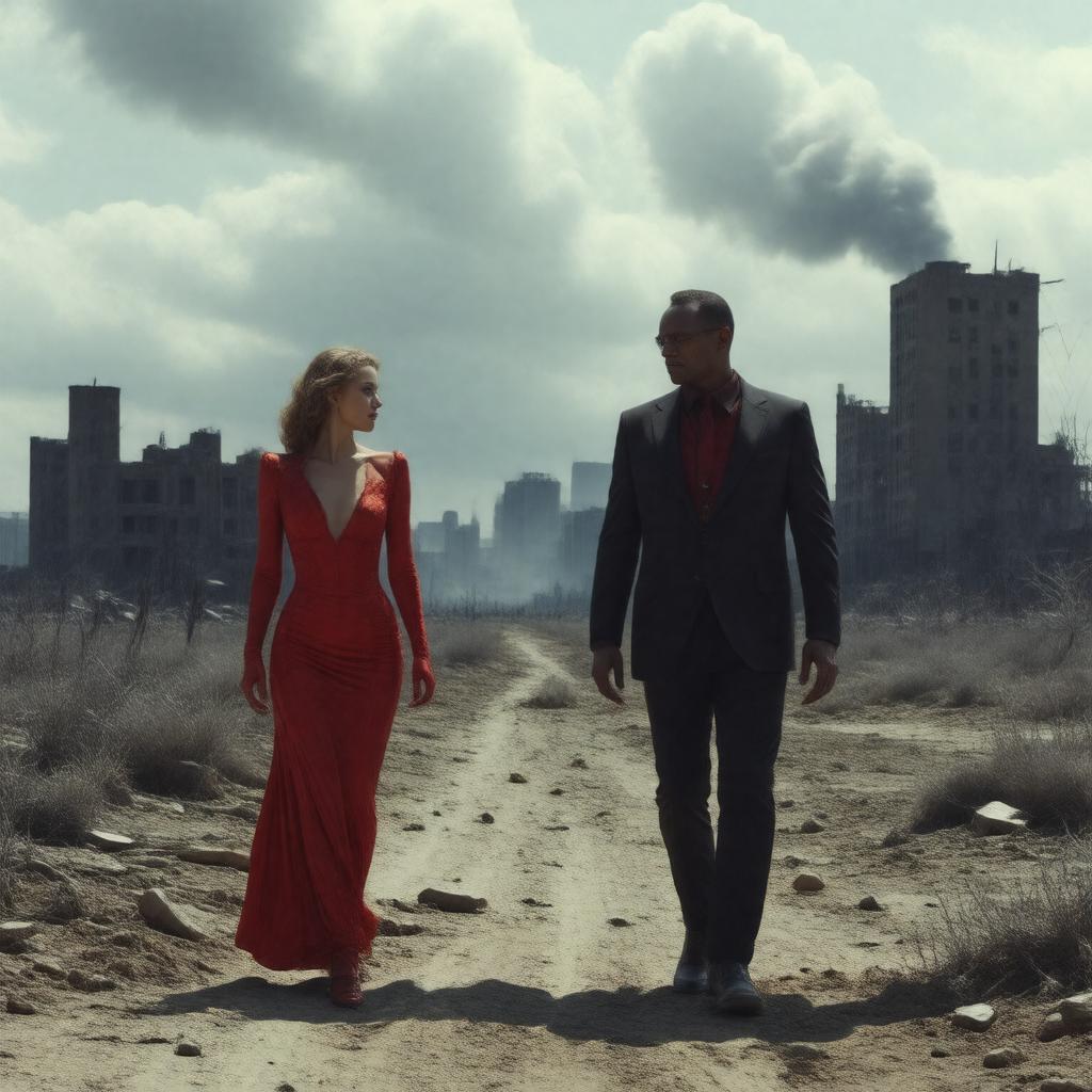 AI-created image of The World, the Flesh and the Devil