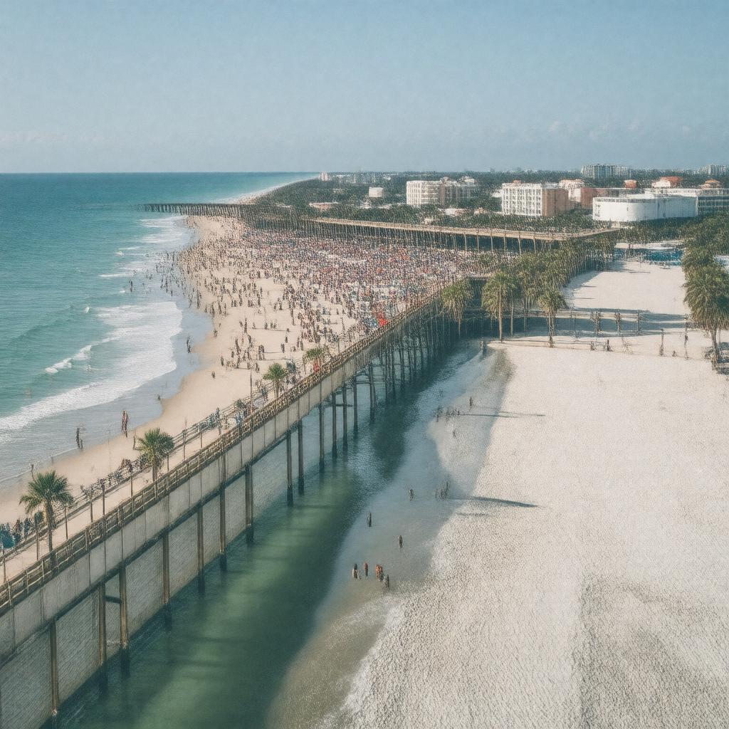 AI-created image of The World’s Most Famous Beach