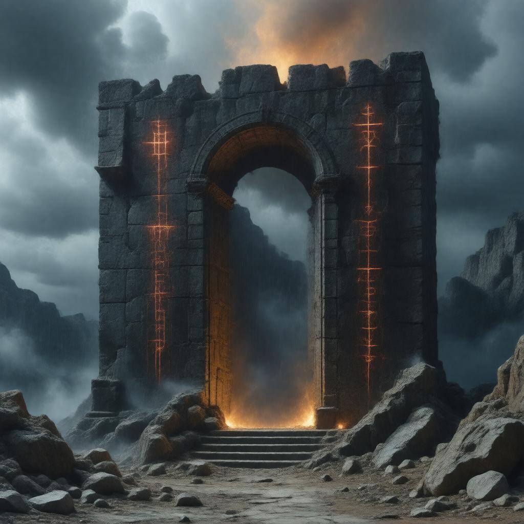 AI-created image of The Writing on the Wall