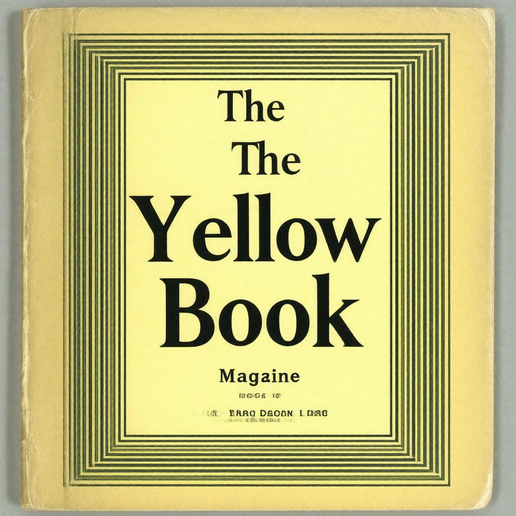AI-created image of The Yellow Book