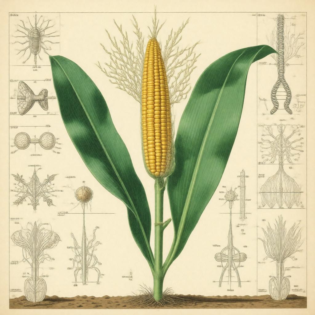 Click to view larger image AI-created image of The origin and behavior of mutable loci in maize
