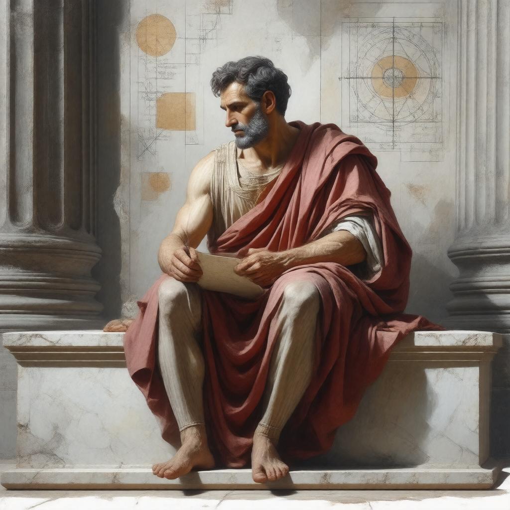 Click to view larger image AI-created image of Theaetetus