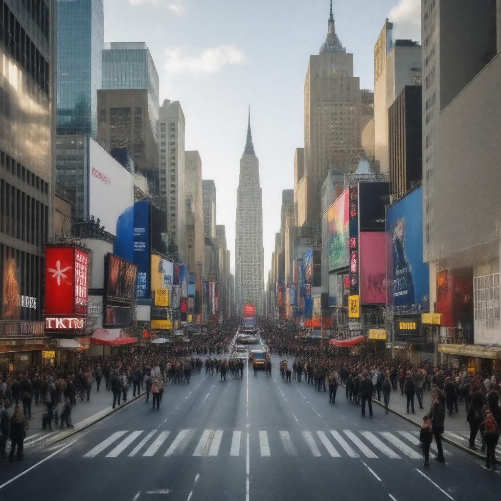 AI-created image of Theater District, Manhattan