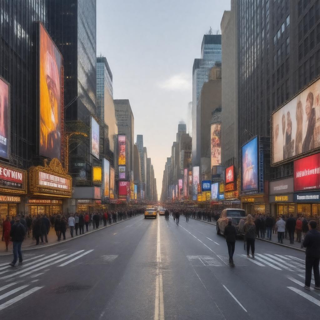 AI-created image of Theater District