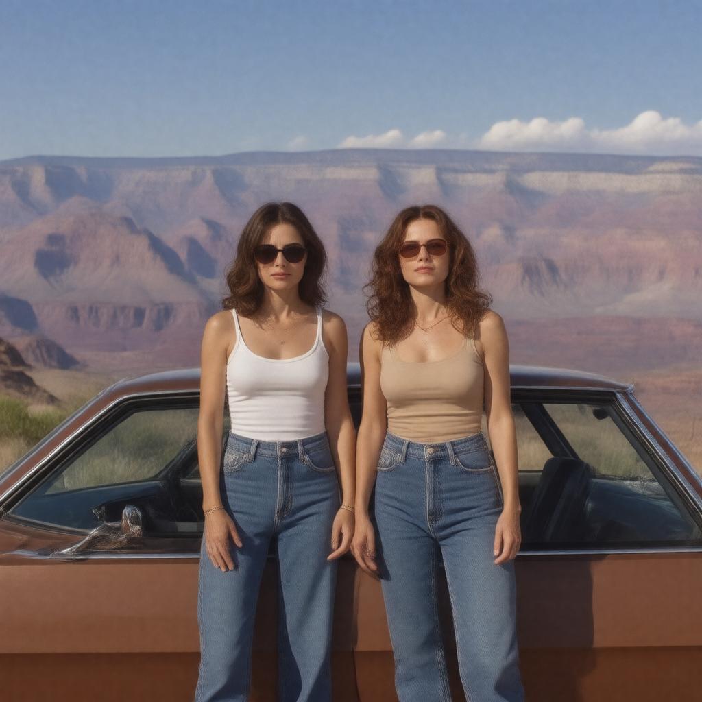 AI-created image of Thelma & Louise