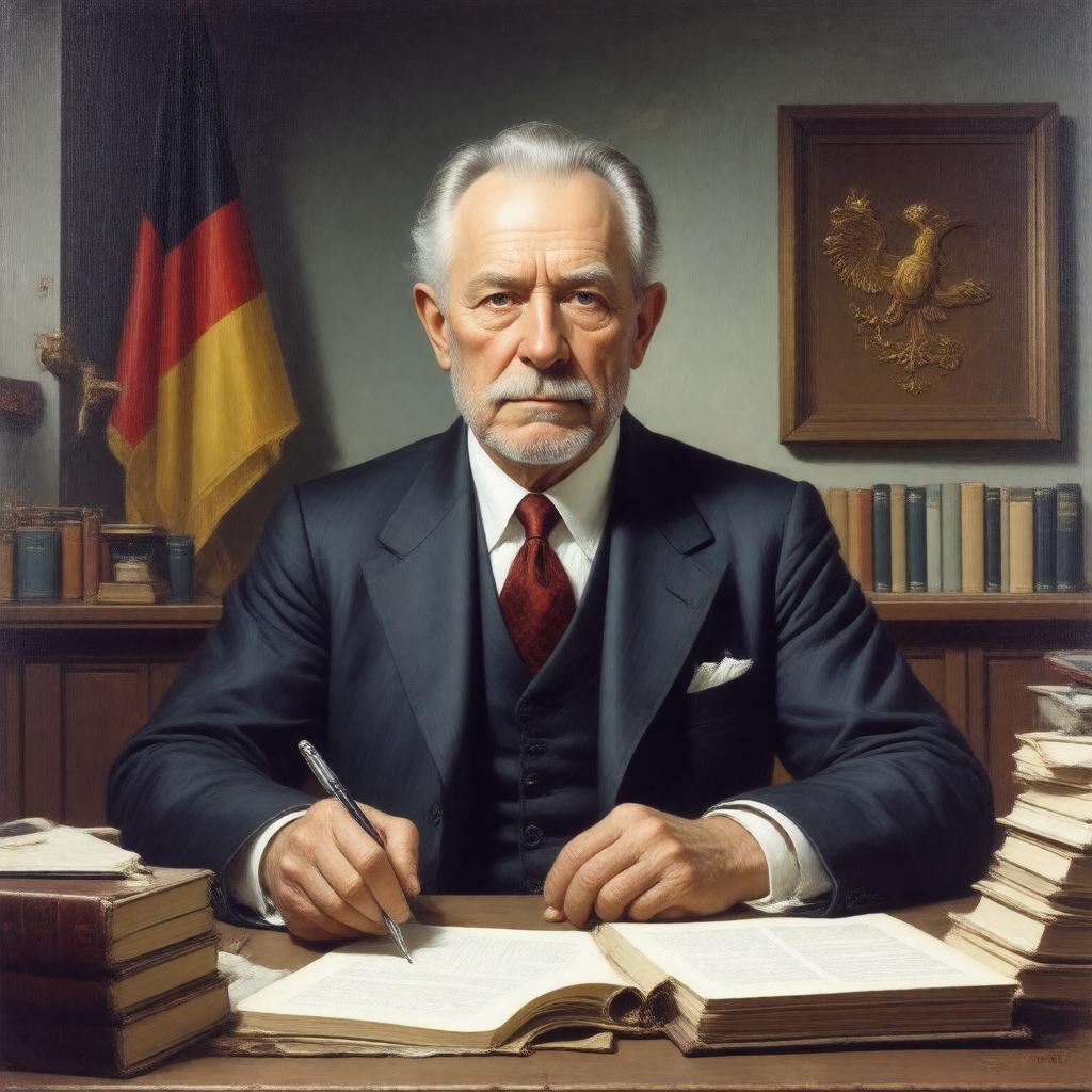 AI-created image of Theodor Heuss