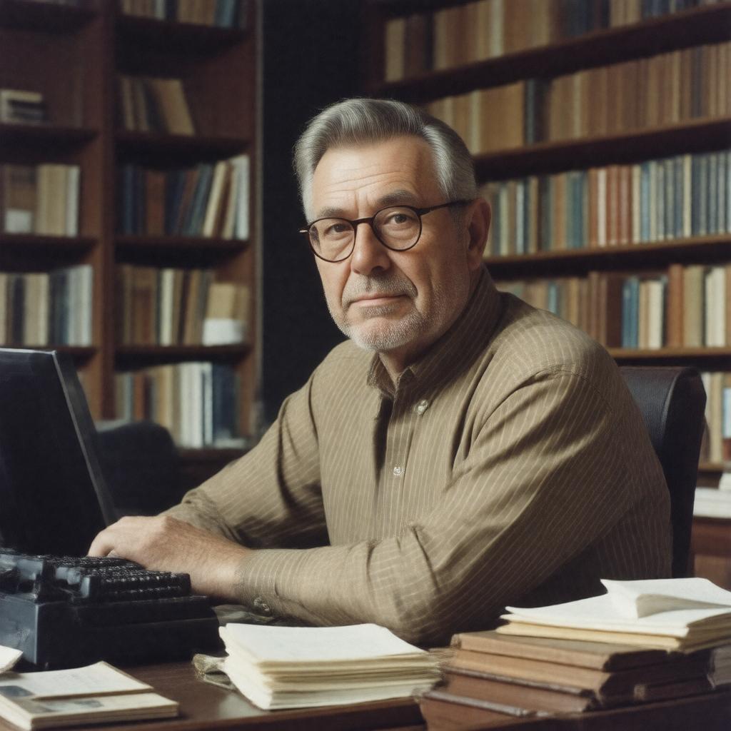 AI-created image of Theodor Holm Nelson
